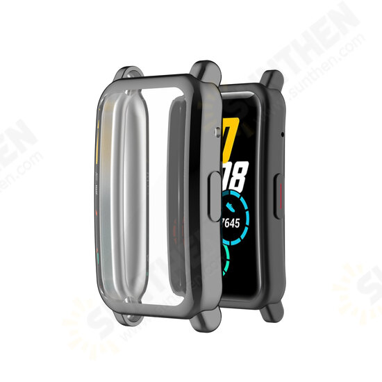 Electroplating All-inclusive Protective Case TPU Watch Case Watch Cover for HuHonor Watch SE