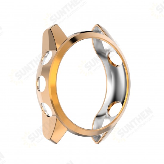 Electroplating Half-pack TPU Watch Case Watch Cover Protective Case for Garmin Forerunner745
