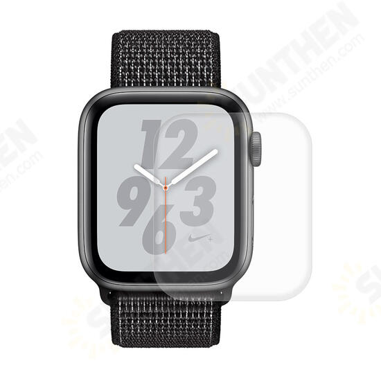 Carbon Fiber Watch Cover+3D Curved Edge Hot Bending Watch Screen Protector For Apple Watch Series 4 40mm