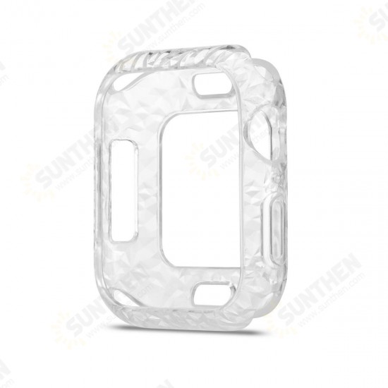 Diamond Pattern Soft TPU Watch Cover+3D Curved Edge Hot Bending Watch Screen Protector