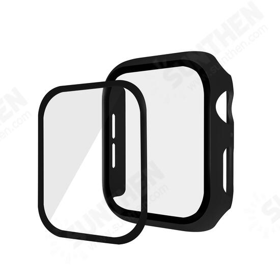 Full Body PC Watch Cover + Tempered Glass Watch Screen Protector For Apple Watch Series 5 44mm/Apple Watch Series 4 44mm