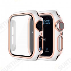 Hat-Prince Plating Shockproof Anti-Scratch Soft TPU + HD Clear Tempered Glass Full Cover Watch Case Cover for Apple Watch Series 6/ 5/ 4/ SE 40mm Hat-Prince Plating Shockproof Anti-Scratch Soft TPU + HD Clear Tempered Glass Full Cover Watch Case Cover for Apple Watch Series 6/ 5/ 4/ SE 40mm