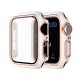 Hat-Prince Plating Shockproof Anti-Scratch Soft TPU + HD Clear Tempered Glass Full Cover Watch Case Cover for Apple Watch Series 6/ 5/ 4/ SE 40mm