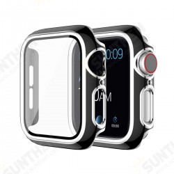 Hat-Prince Plating Shockproof Anti-Scratch Soft TPU + HD Clear Tempered Glass Full Cover Watch Case Cover for Apple Watch Series 6/ 5/ 4/ SE 40mm Hat-Prince Plating Shockproof Anti-Scratch Soft TPU + HD Clear Tempered Glass Full Cover Watch Case Cover for Apple Watch Series 6/ 5/ 4/ SE 40mm