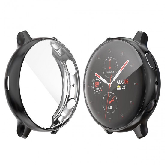 Plating Full Cover TPU Watch Cover Screen Protector for Galaxy Watch Active 2 44mm