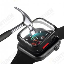 Shockproof Anti-Scratch Soft TPU + HD Clear Tempered Glass Full Cover Watch Case Cover for Apple Watch Series 6/ 5/ 4/ SE 40mm Shockproof Anti-Scratch Soft TPU + HD Clear Tempered Glass Full Cover Watch Case Cover for Apple Watch Series 6/ 5/ 4/ SE 40mm