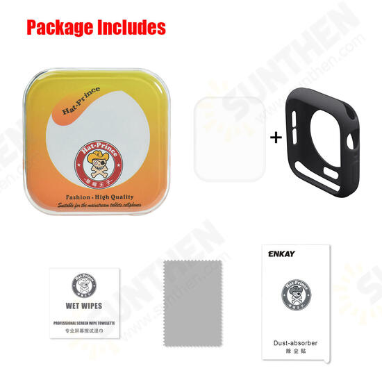TPU Watch Cover+3D Curved Edge Hot Bending Watch Screen Protector For Apple Watch Series 4 40mm