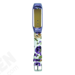 Fashion Classical Colorful Flower Pattern Watch Strap Watch Band for Xiaomi miban 3 / miband 4 Non-original