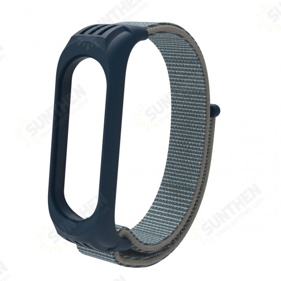 2-IN-1 Comfortable Nylon Watch Strap Band + TPU Watch Case Cover Replacement for Xiaomi Mi Band 5 / Xiaomi Mi Band 4 / 3 Non-original