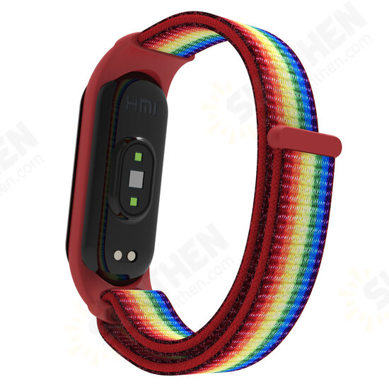 2-IN-1 Comfortable Nylon Watch Strap Band + TPU Watch Case Cover Replacement for Xiaomi Mi Band 5 / Xiaomi Mi Band 4 / 3 Non-original