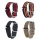 18/20/22/24mm Multicolor Durable Smart Watch Band Military Nylon Bracelet Strap Replacement