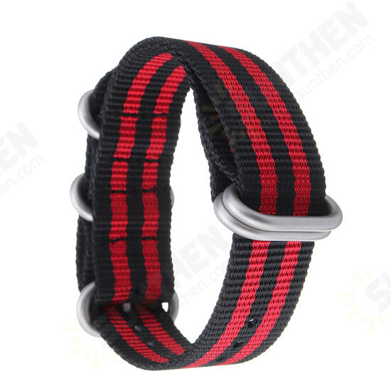 18/20/22/24mm Multicolor Durable Smart Watch Band Military Nylon Bracelet Strap Replacement