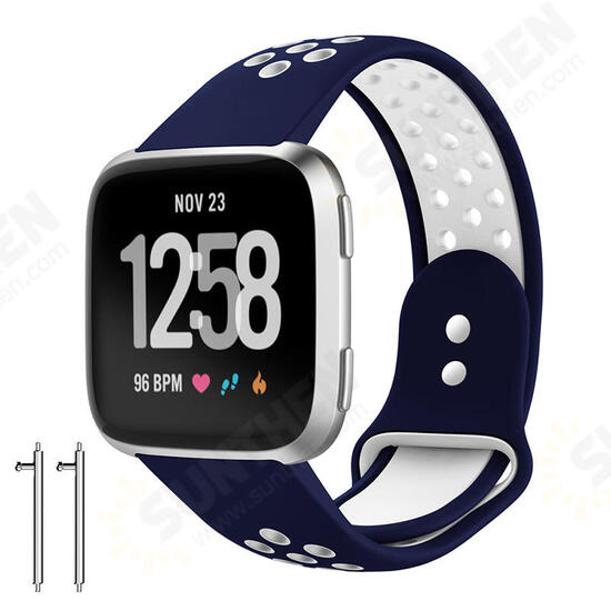 Silicone Smart Watch Replacement Band Breathable Bracelet Strap Belt For Fitbit Versa Band Silicone Smart Watch Replacement Band Breathable Bracelet Strap Belt For Fitbit Versa Band