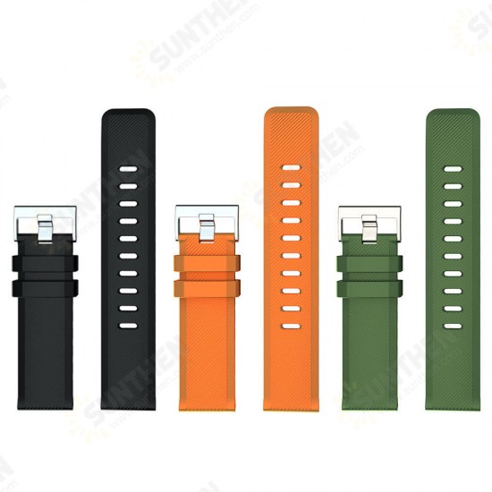 120MM+85MM 22mm TPU Watch Band Universal Sport Watch Strap Replacement for Smart Watch