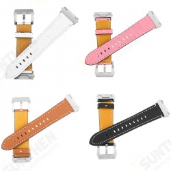 Leather Band Bracelet Watch Wrist Strap Replacement For Fitbit Ionic Fitness Run