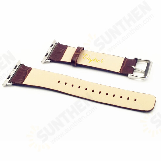 Leather Smart Watch Band Replacement Strap for Apple Watch 38mm