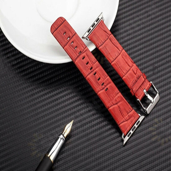 Leather Smart Watch Band Replacement Strap for Apple Watch 38mm