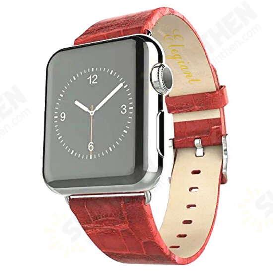 Leather Smart Watch Band Replacement Strap for Apple Watch 38mm