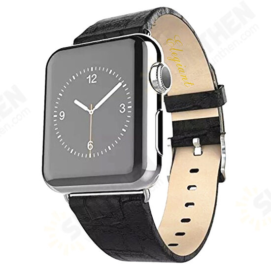 Leather Smart Watch Band Replacement Strap for Apple Watch 38mm