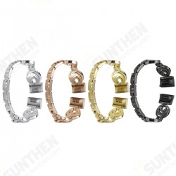 Luxury Stainles Steel Watch Band Strap Replacement For Fitbit Charge 3