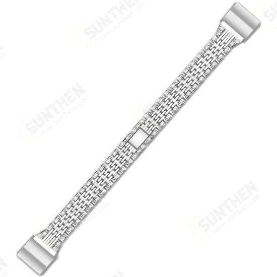 Luxury Stainles Steel Watch Band Watch Strap Replacement for Fitbit Charge 2