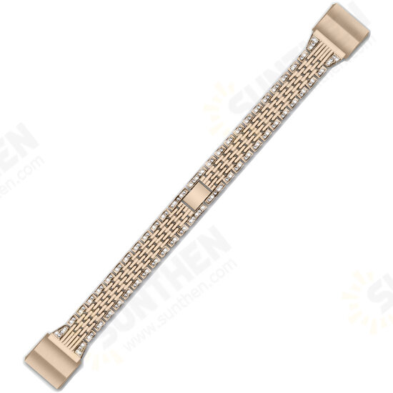 Luxury Stainles Steel Watch Band Watch Strap Replacement for Fitbit Charge 2