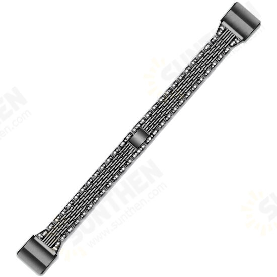 Luxury Stainles Steel Watch Band Watch Strap Replacement for Fitbit Charge 2