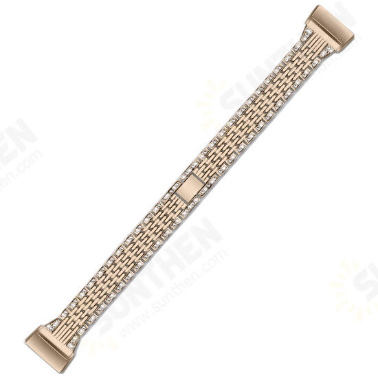 Luxury Stainles Steel Watch Band Watch Strap Replacement for Fitbit Charge 3 Luxury Stainles Steel Watch Band Watch Strap Replacement for Fitbit Charge 3