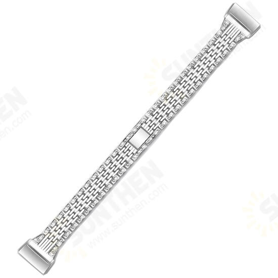 Luxury Stainles Steel Watch Band Watch Strap Replacement for Fitbit Charge 3 Luxury Stainles Steel Watch Band Watch Strap Replacement for Fitbit Charge 3