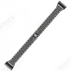 Luxury Stainles Steel Watch Band Watch Strap Replacement for Fitbit Charge 3 Luxury Stainles Steel Watch Band Watch Strap Replacement for Fitbit Charge 3