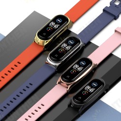 TPU Silicone Replacement Watch Strap Metal Case Cover for Xiaomi Mi Band 5 TPU Silicone Replacement Watch Strap Metal Case Cover for Xiaomi Mi Band 5