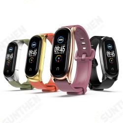 TPU Silicone Replacement Watch Strap Metal Case Cover for Xiaomi Mi Band 5 TPU Silicone Replacement Watch Strap Metal Case Cover for Xiaomi Mi Band 5