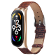 Metal Watch Cover Leather Replacement Strap Smart Watch Band for Xiaomi Mi Band 7