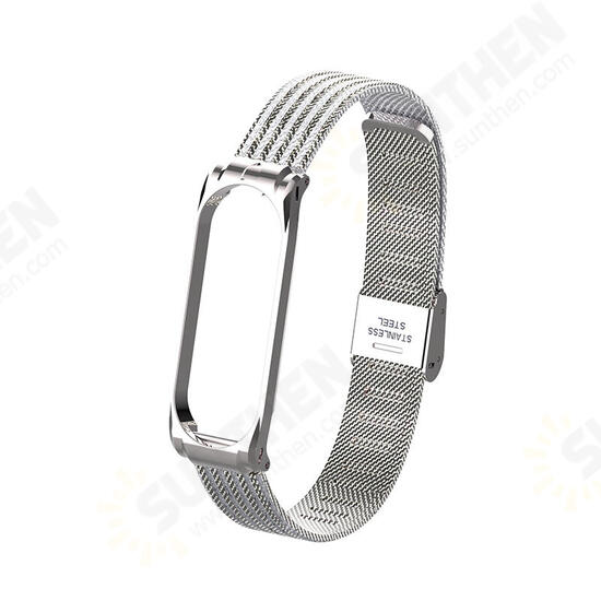 Metal Wave Style Watch Strap Replacement Watch Band for Xiaomi Miband 4 Non-original Metal Wave Style Watch Strap Replacement Watch Band for Xiaomi Miband 4 Non-original