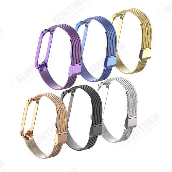 Metal Wave Style Watch Strap Replacement Watch Band for Xiaomi Miband 4 Non-original Metal Wave Style Watch Strap Replacement Watch Band for Xiaomi Miband 4 Non-original