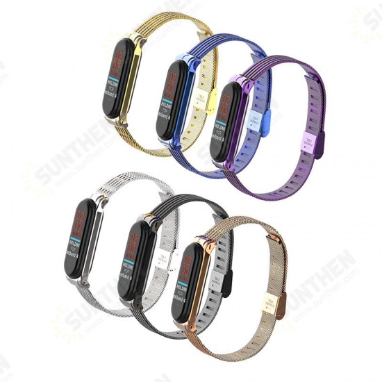 Metal Wave Style Watch Strap Replacement Watch Band for Xiaomi Miband 4 Non-original Metal Wave Style Watch Strap Replacement Watch Band for Xiaomi Miband 4 Non-original