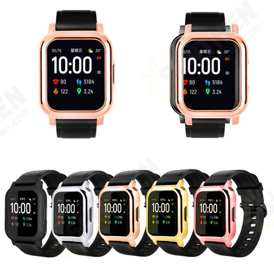 Metallic Color PC Watch Case Watch Cover Case Cover Protective Case for LS02