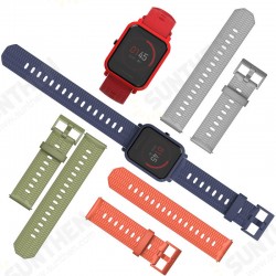 20mm Silicone Wrist Strap Replacement Watch Band for Amazfit Bip Pace Youth Smart Watch Non-original