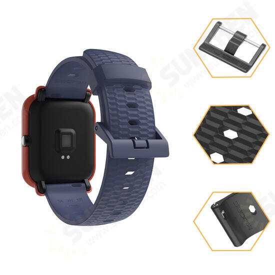 20mm Silicone Wrist Strap Replacement Watch Band for Amazfit Bip Pace Youth Smart Watch Non-original