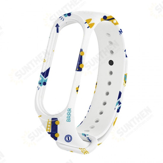 Color Printing Replacement Watch Band for Xiaomi mi band 3/4 Smart Watch Non-original