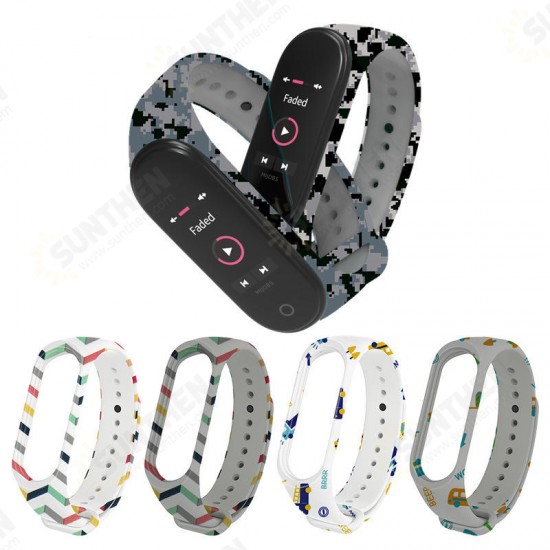 Color Printing Replacement Watch Band for Xiaomi mi band 3/4 Smart Watch Non-original