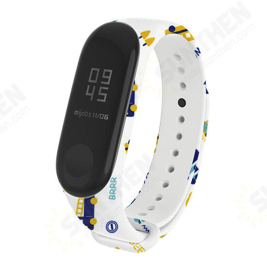 Color Printing Replacement Watch Band for Xiaomi mi band 3/4 Smart Watch Non-original
