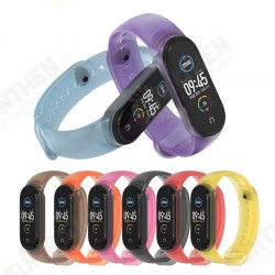 Colorful Transparent TPU Watch Band Smart Watch Strap for Xiaomi mi band 5 Non-original