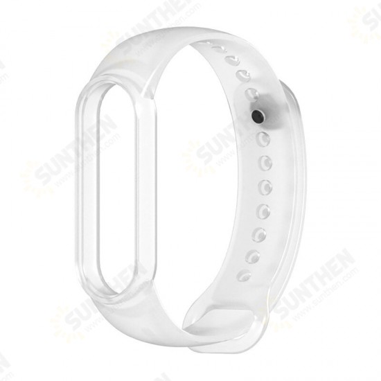 Colorful Transparent TPU Watch Band Smart Watch Strap for Xiaomi mi band 5 Non-original
