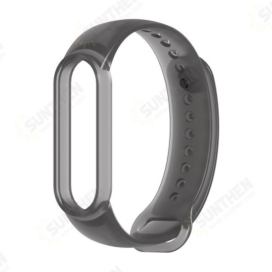 Colorful Transparent TPU Watch Band Smart Watch Strap for Xiaomi mi band 5 Non-original