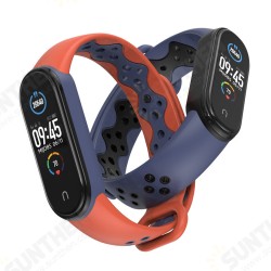 Dual Color Silicone Soft Watch Band for Xiaomi mi band 5 Smart Watch Non-original Dual Color Silicone Soft Watch Band for Xiaomi mi band 5 Smart Watch Non-original