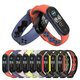 Dual Color Silicone Soft Watch Band for Xiaomi mi band 5 Smart Watch Non-original