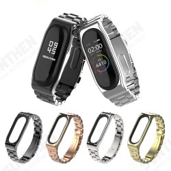 Full Steel Watch Band Anti-lost Watch Strap for Xiaomi mi band 5 Non-original