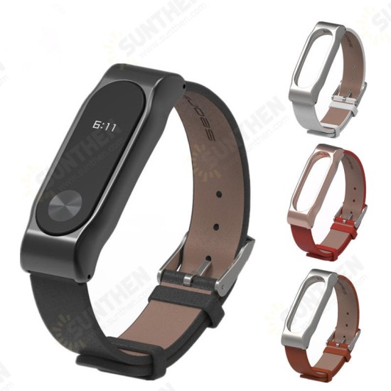 Leather Bracelet Replacement for Xiaomi MiBand 2 Wrist Strap Smartband Non-original Leather Bracelet Replacement for Xiaomi MiBand 2 Wrist Strap Smartband Non-original