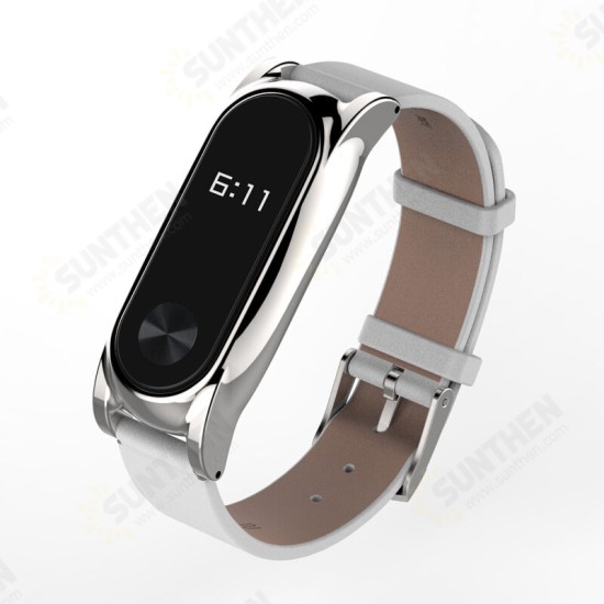 Leather Bracelet Replacement for Xiaomi MiBand 2 Wrist Strap Smartband Non-original Leather Bracelet Replacement for Xiaomi MiBand 2 Wrist Strap Smartband Non-original